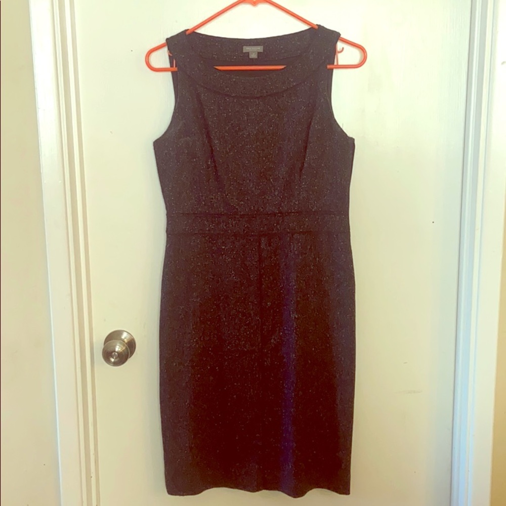Ann Taylor dark gray dress- size 4 petite